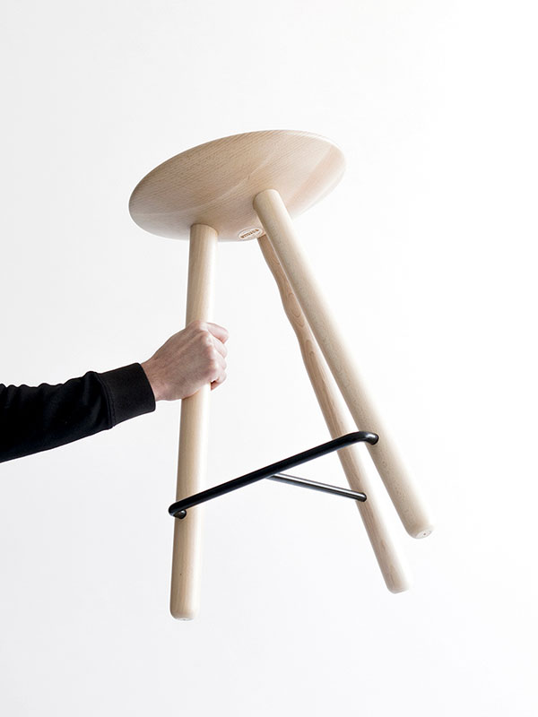 Luco Stool by Martín Azúa for Mobles 114
